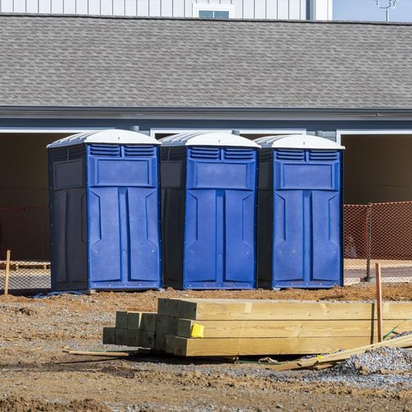 Heavy-duty construction site porta potty in Elizabeth City, North Carolina