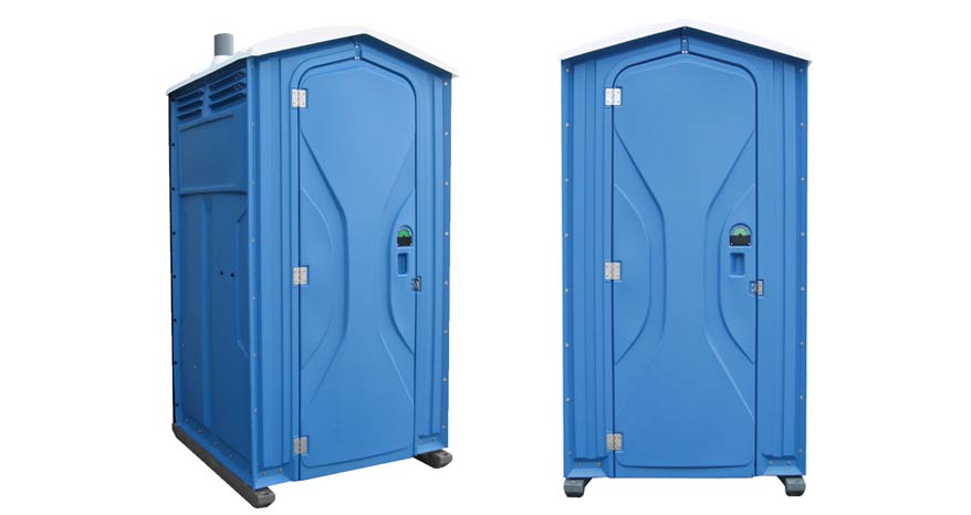 Long-term porta potty units on site in Elizabeth City, North Carolina